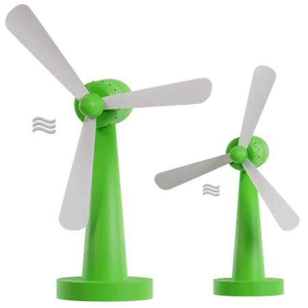 Windmills  3D Icon