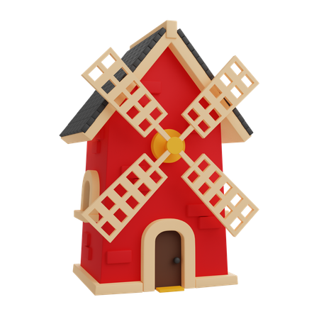 Windmühle  3D Icon