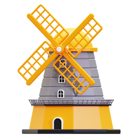 Windmühle  3D Icon