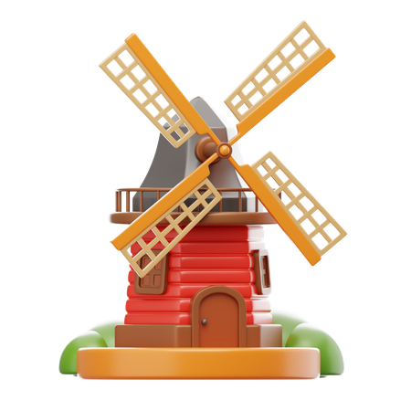 Windmühle  3D Icon