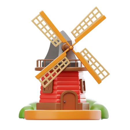 Windmühle  3D Icon