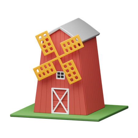 Windmühle  3D Icon