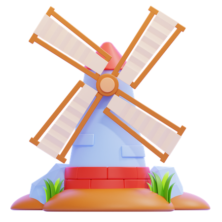 Windmühle  3D Icon