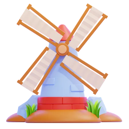 Windmühle  3D Icon