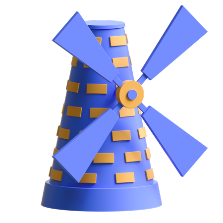 Windmühle  3D Illustration