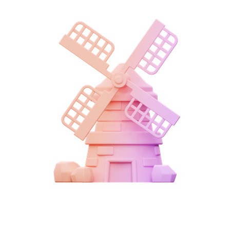 Windmühle  3D Icon