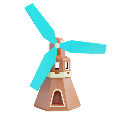 Windmühle  3D Icon