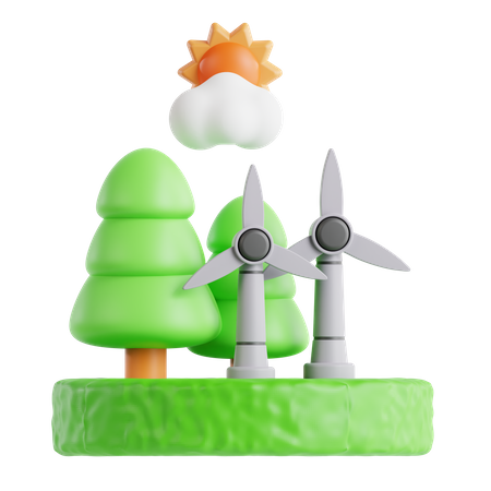 Windmühle  3D Icon