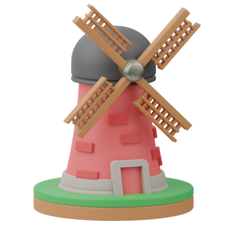 Windmühle  3D Icon