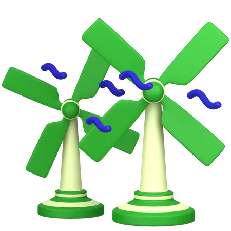 Windmühle  3D Icon