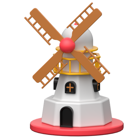 Windmühle  3D Icon