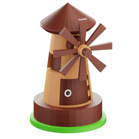 Windmühlenhaus  3D Icon