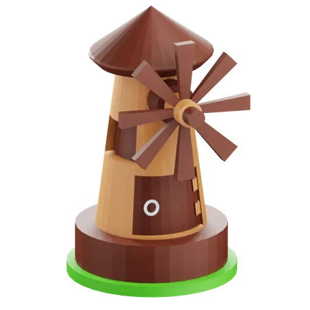 Windmühlenhaus  3D Icon