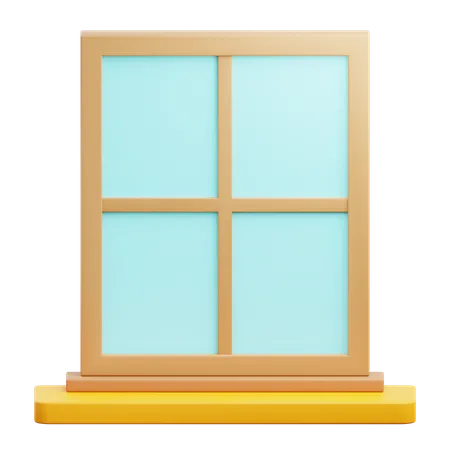 3 D Window With Transparent Background 3D Icon