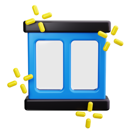 Window Cleaning  3D Icon