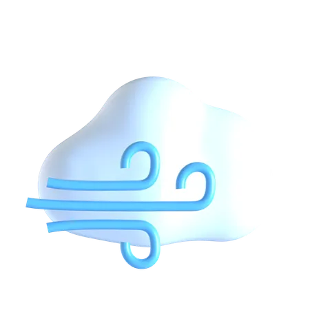 Wind 3 D Illustration 3D Icon