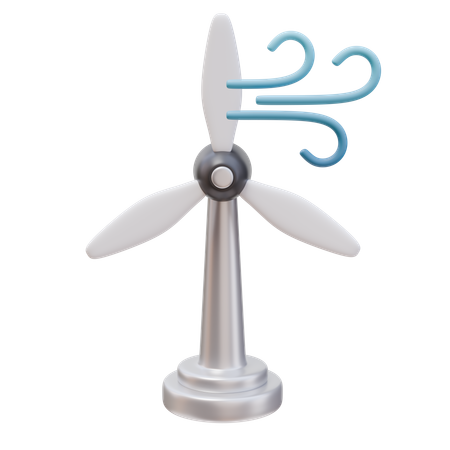 Windkraftanlage  3D Icon