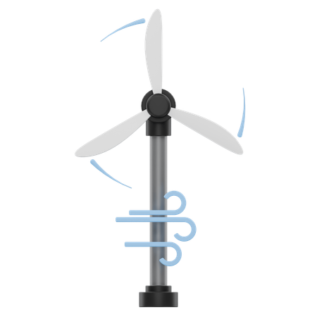 Windkraftanlage  3D Icon