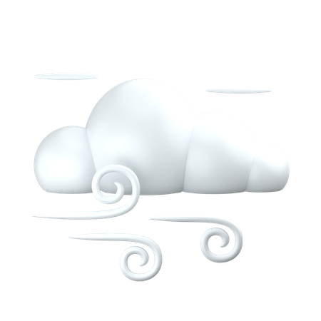 Windy Cloud  3D Icon