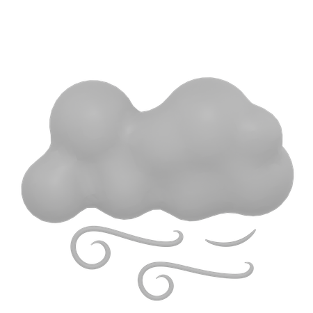 Windy Cloud  3D Icon