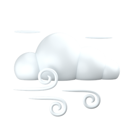 Windy Cloud  3D Icon