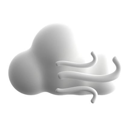 Windy Cloud  3D Icon