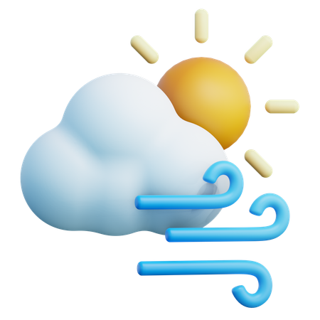 Windy Day  3D Icon