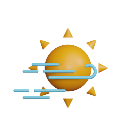 Windy Day  3D Icon