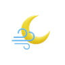 3d windy moon emoji