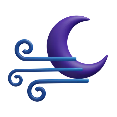 WINDY NIGHT  3D Icon