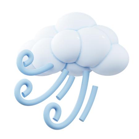 Windy Rain  3D Icon