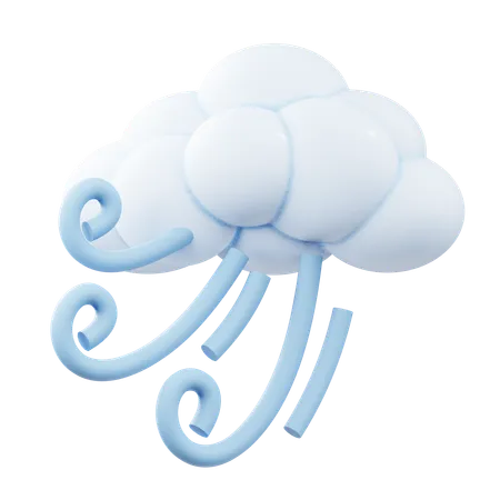 Windy Rain  3D Icon