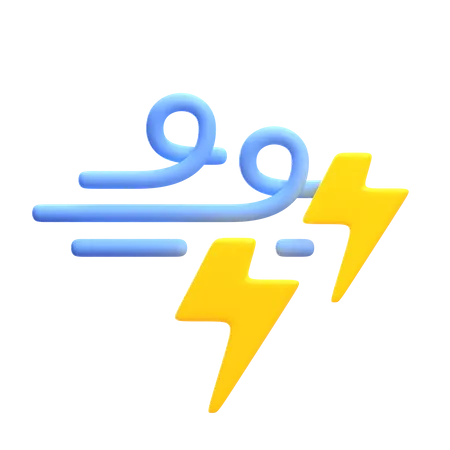 Windy Thunder  3D Icon