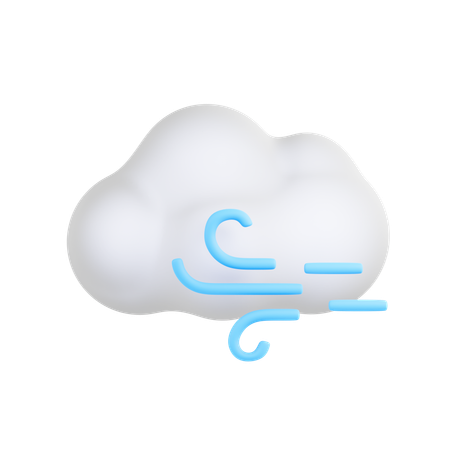 Windy Weather  3D Icon