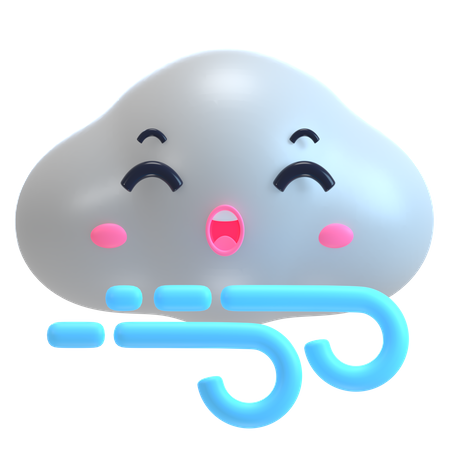 Windy Weather  3D Icon