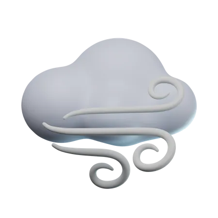 Windy Weather  3D Icon