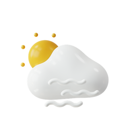 Windy weather  3D Icon
