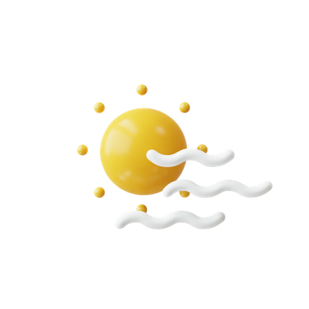 Windy weather  3D Icon