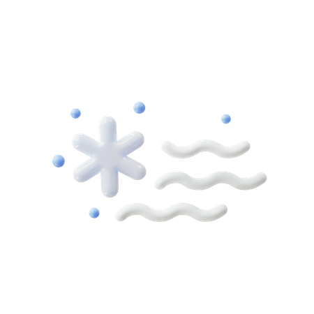 Windy weather  3D Icon