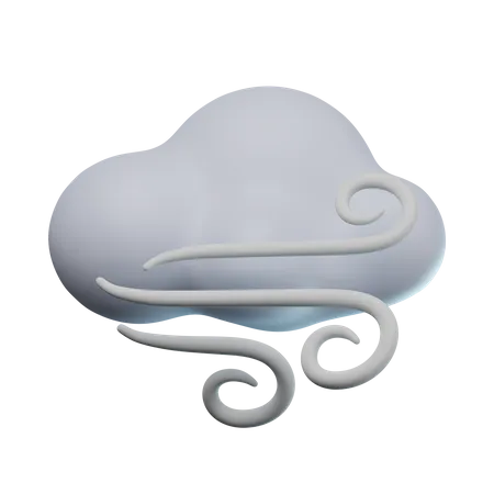 Windy Weather 3D Icon