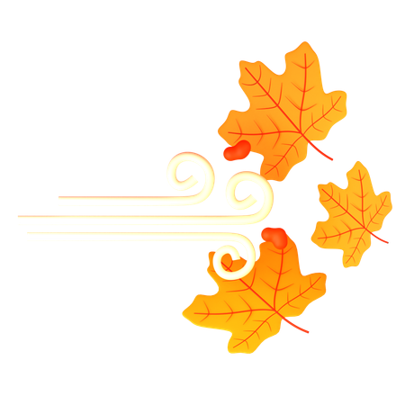 Windy With Maple  3D Icon