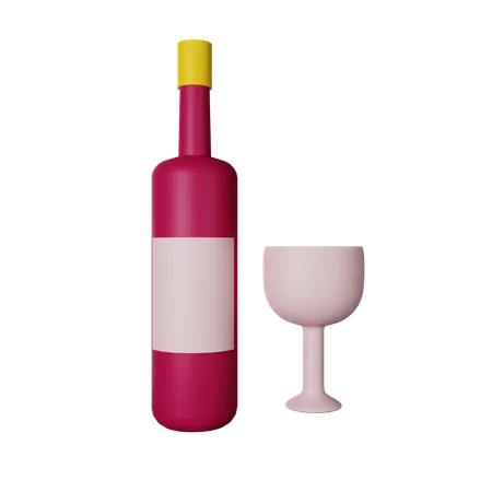 Wine  3D Icon