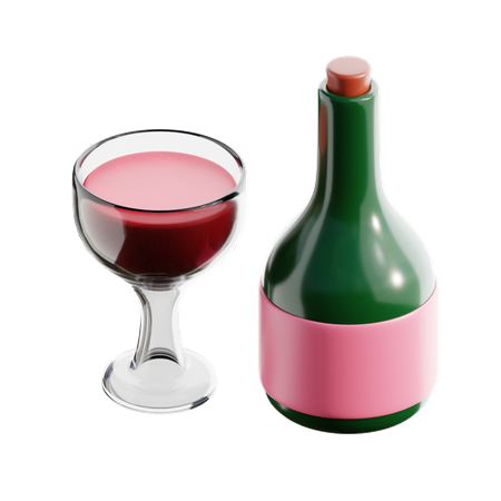 Wine  3D Icon