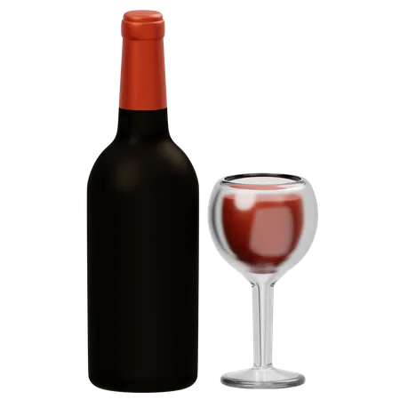 Wine  3D Icon