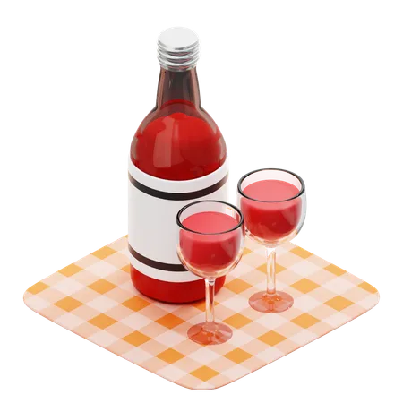 Wine  3D Icon