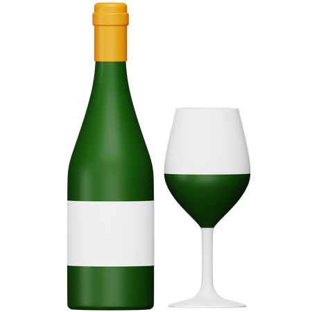 Wine  3D Icon