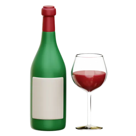 Wine  3D Icon