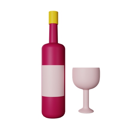 Wine  3D Icon