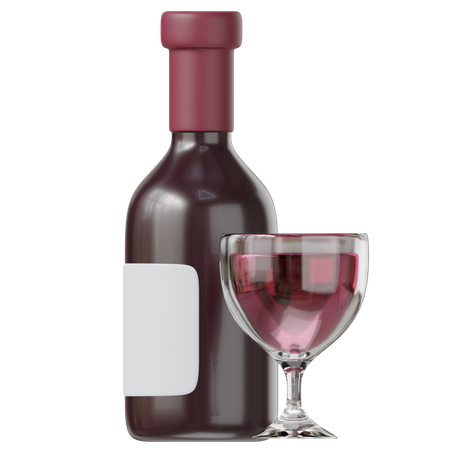 Wine  3D Icon