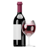 wine 3d logo